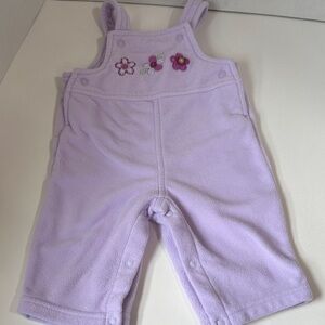 Carter’s lavender purple fleece overall size 3 months
